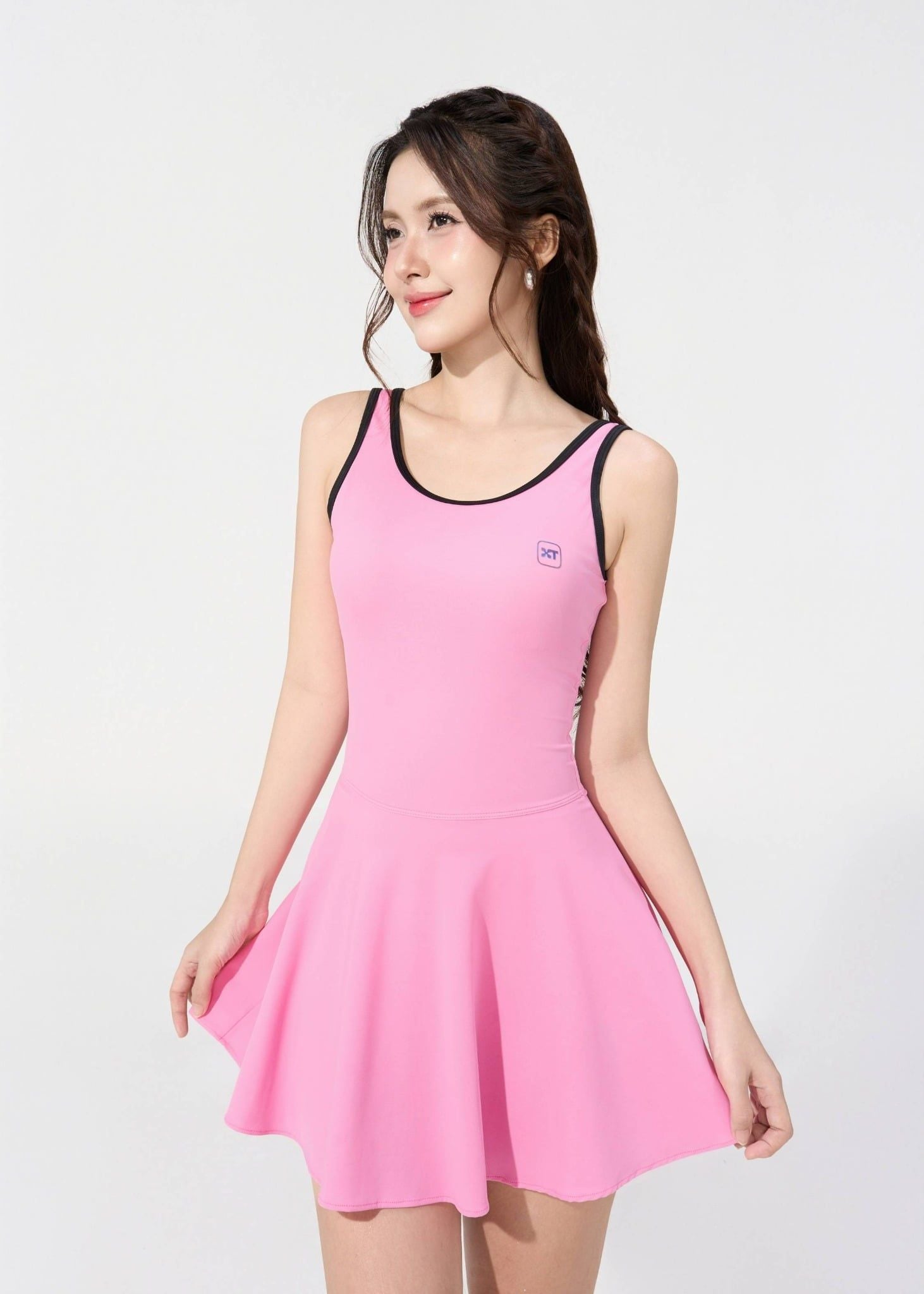  ĐỒ BƠI NỮ XUÂN THU SWIM MỘT MẢNH DÁNG VÁY KÍN ĐÁO VK62 