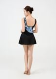  ĐỒ BƠI NỮ XUÂN THU SWIM MỘT MẢNH DÁNG VÁY PHỐI HOẠ TIẾT KIỂU VK07 