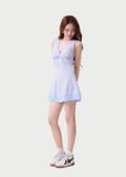  ĐỒ BƠI NỮ XUÂN THU SWIM MỘT MẢNH DÁNG VÁY PHỐI NƠ KIỂU VK65 