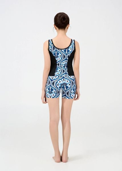 ĐỒ BƠI NỮ XUÂN THU SWIM MỘT MẢNH QUẦN SHORT PHỐI LƯỚI KIỂU SK12