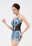  ĐỒ BƠI NỮ XUÂN THU SWIM MỘT MẢNH QUẦN SHORT PHỐI LƯỚI KIỂU SK12 