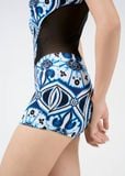  ĐỒ BƠI NỮ XUÂN THU SWIM MỘT MẢNH QUẦN SHORT PHỐI LƯỚI KIỂU SK12 