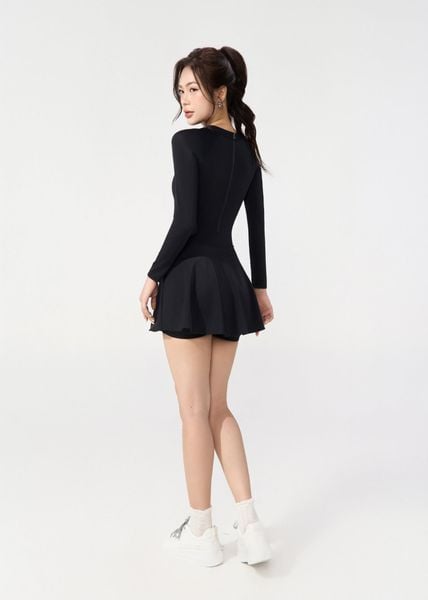 ĐỒ BƠI NỮ XUÂN THU SWIM MỘT MẢNH DÁNG VÁY TAY DÀI CHỐNG NẮNG VK52