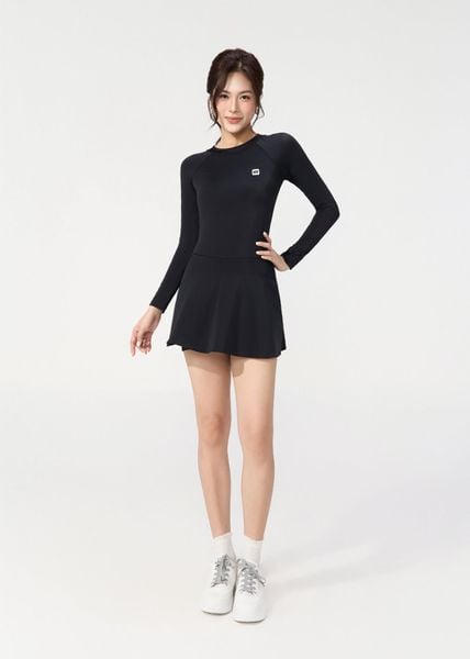 ĐỒ BƠI NỮ XUÂN THU SWIM MỘT MẢNH DÁNG VÁY TAY DÀI CHỐNG NẮNG VK52