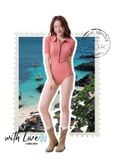  ĐỒ BƠI NỮ XUÂN THU SWIM MỘT MẢNH TAY LỠ PHỐI HOA KIỂU MK11 