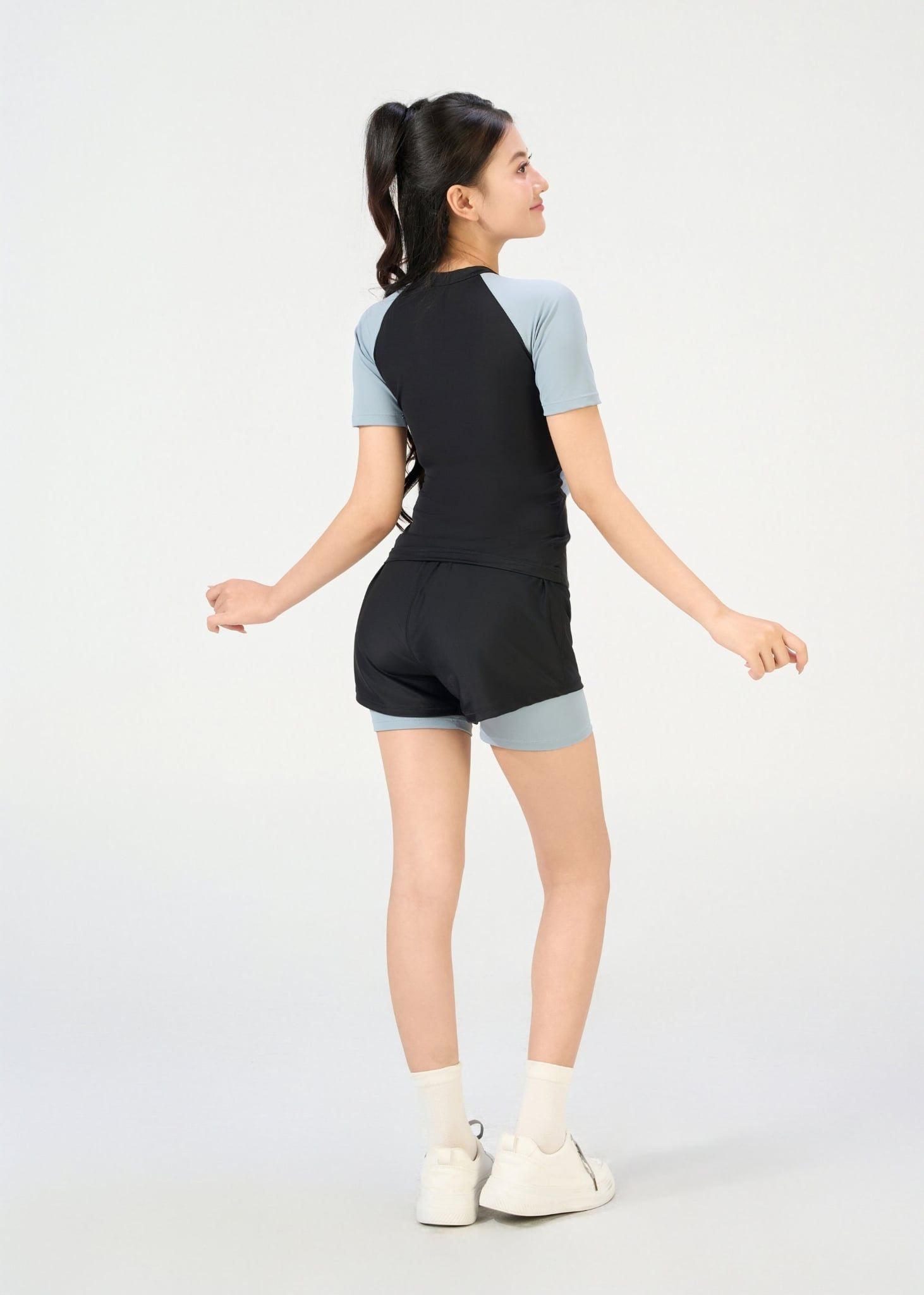  ĐỒ BƠI NỮ CHO TEEN XUÂN THU SWIM HAI MẢNH QUẦN SHORT RỜI 2 LỚP KÍN ĐÁO SRTT02 