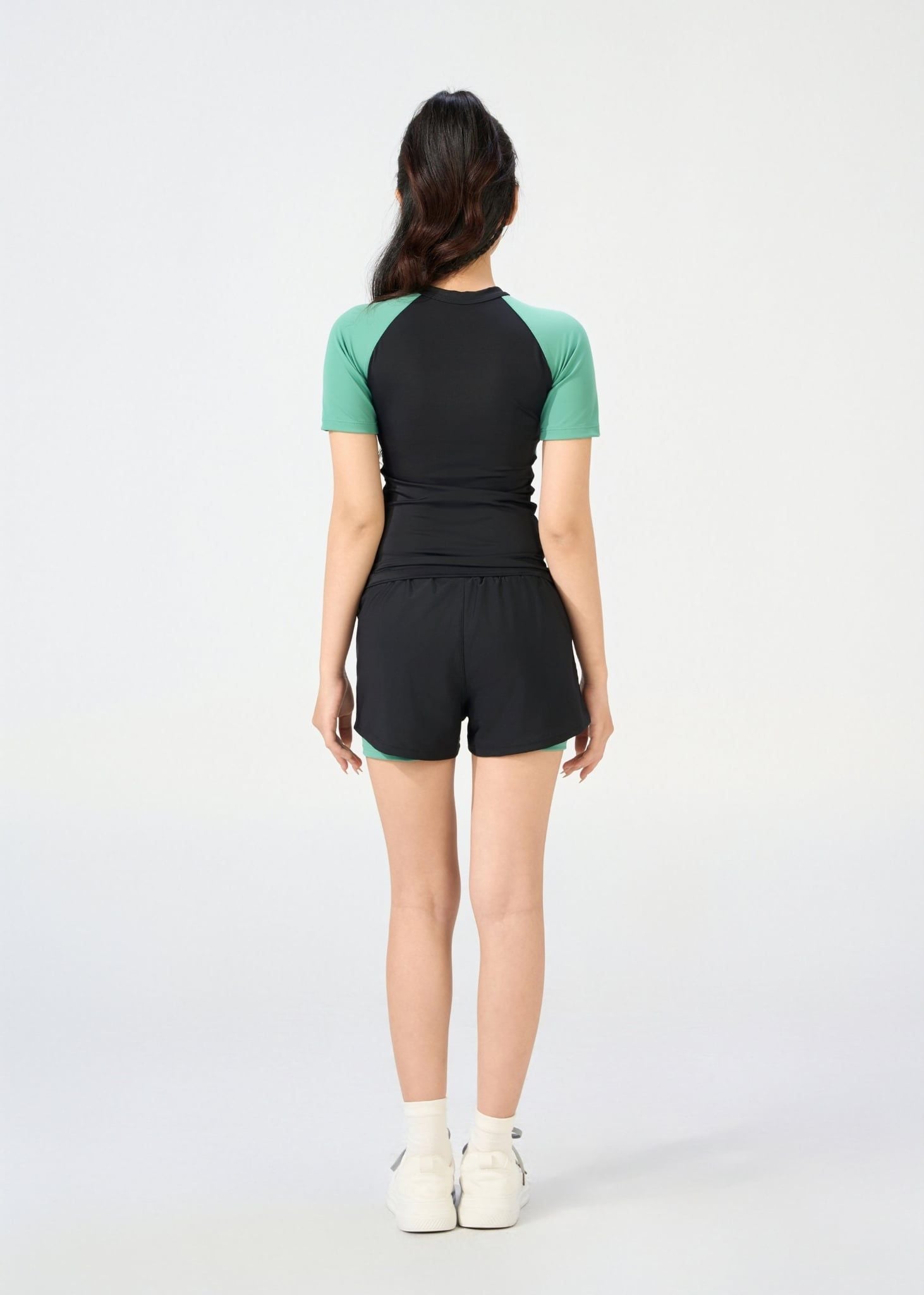  ĐỒ BƠI NỮ CHO TEEN XUÂN THU SWIM HAI MẢNH QUẦN SHORT RỜI 2 LỚP KÍN ĐÁO SRTT02 