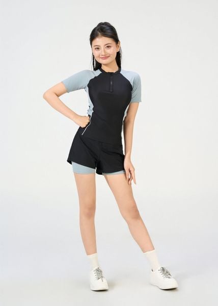 ĐỒ BƠI NỮ CHO TEEN XUÂN THU SWIM HAI MẢNH QUẦN SHORT RỜI 2 LỚP KÍN ĐÁO SRTT02