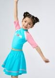  ĐỒ BƠI BÉ GÁI XUÂN THU SWIM HAI MẢNH CHÂN VÁY RỜI HOẠ TIẾT DỄ THƯƠNG LBDTE04 