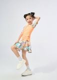  ĐỒ BƠI BÉ GÁI XUÂN THU SWIM HAI MẢNH CHÂN VÁY RỜI PHỐI HOA DỄ THƯƠNG LBDTE03 