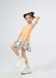  ĐỒ BƠI BÉ GÁI XUÂN THU SWIM HAI MẢNH CHÂN VÁY RỜI PHỐI HOA DỄ THƯƠNG LBDTE03 