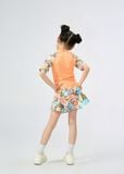  ĐỒ BƠI BÉ GÁI XUÂN THU SWIM HAI MẢNH CHÂN VÁY RỜI PHỐI HOA DỄ THƯƠNG LBDTE03 