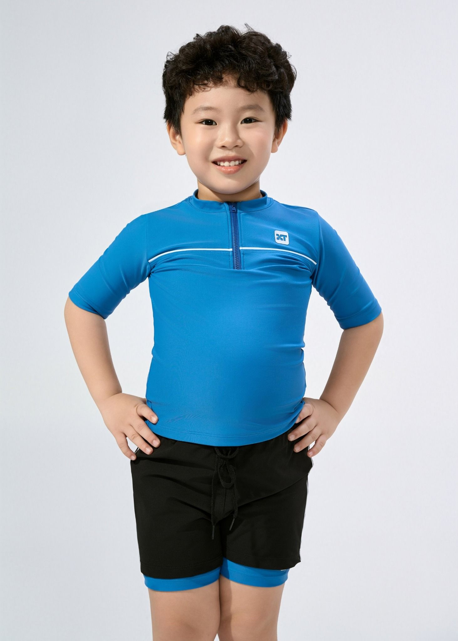  ĐỒ BƠI BÉ TRAI XUÂN THU SWIM HAI MẢNH QUẦN SHORT RỜI 2 LỚP THỂ THAO BNTE71 