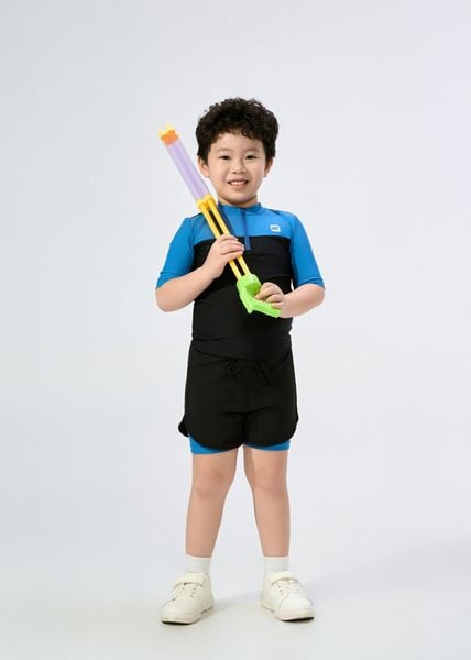 ĐỒ BƠI BÉ TRAI XUÂN THU SWIM HAI MẢNH QUẦN SHORT RỜI 2 LỚP THỂ THAO BNTE72