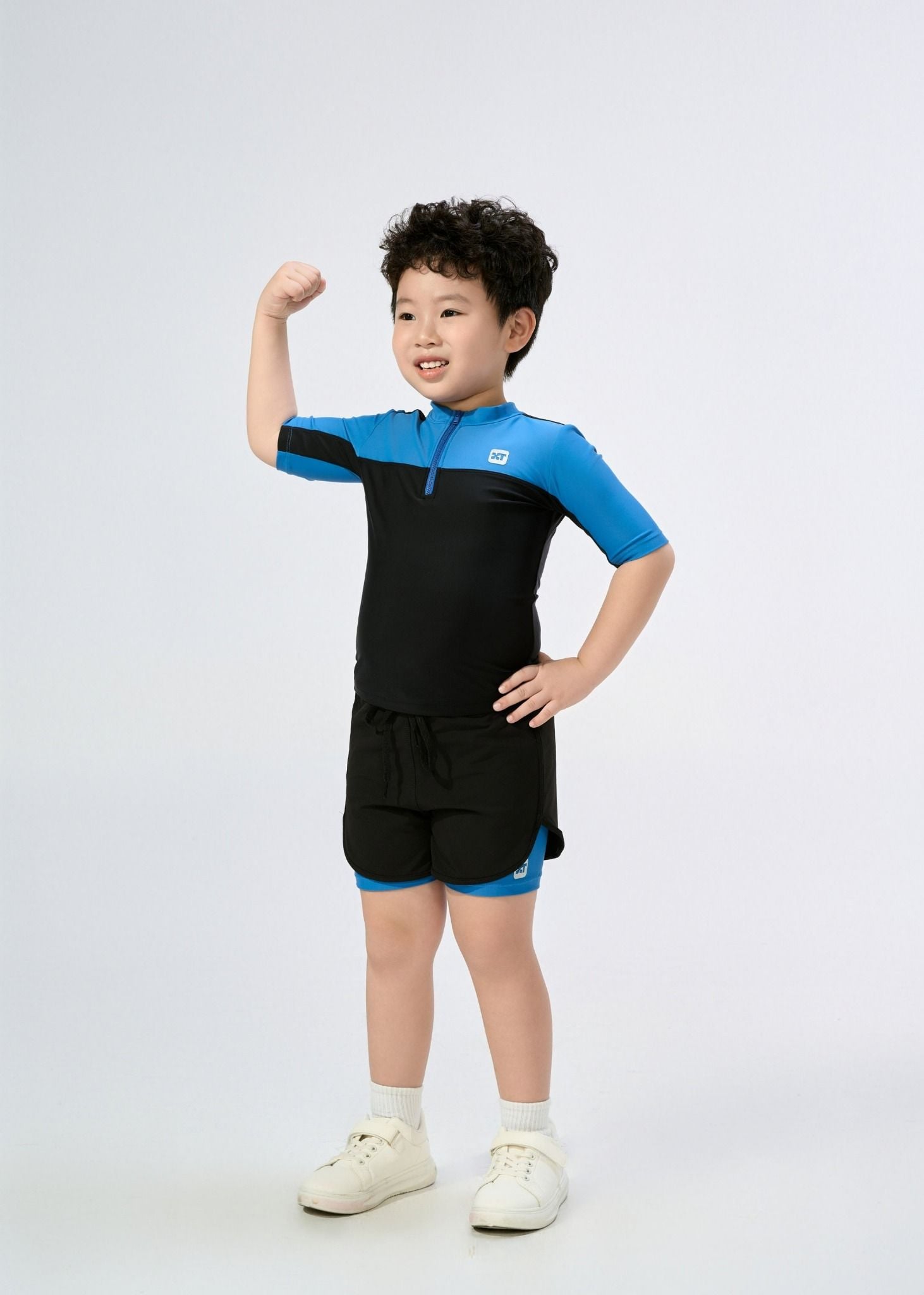  ĐỒ BƠI BÉ TRAI XUÂN THU SWIM HAI MẢNH QUẦN SHORT RỜI 2 LỚP THỂ THAO BNTE72 
