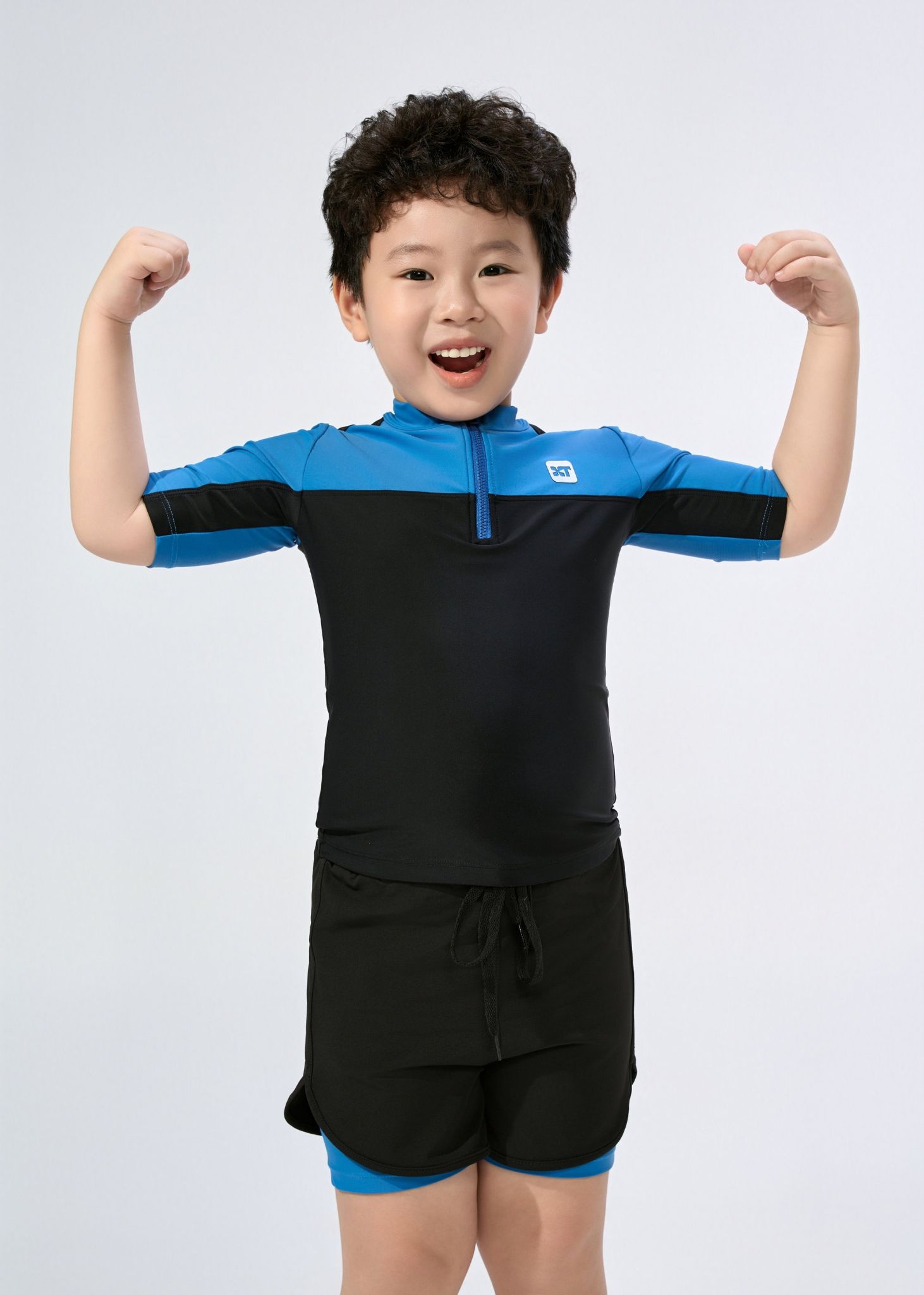  ĐỒ BƠI BÉ TRAI XUÂN THU SWIM HAI MẢNH QUẦN SHORT RỜI 2 LỚP THỂ THAO BNTE72 