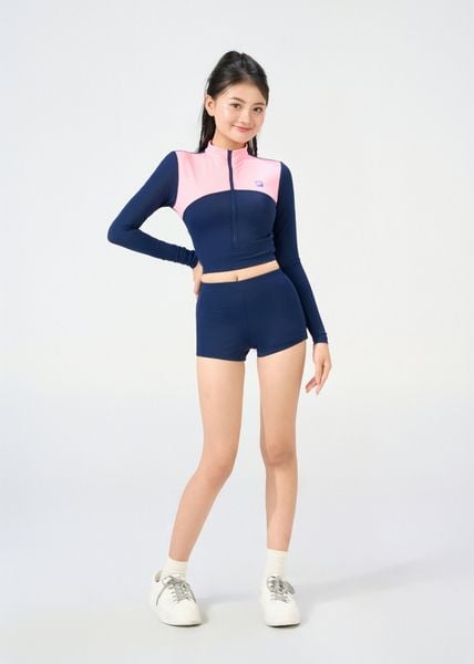 ĐỒ BƠI NỮ XUÂN THU SWIM HAI MẢNH TAY DÀI QUẦN SHORT RỜI CHỐNG NẮNG SRK29