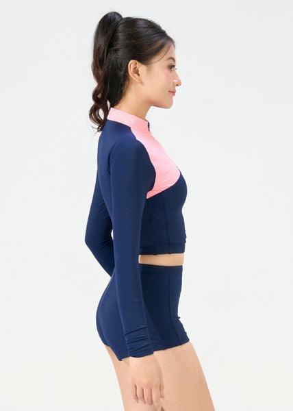 ĐỒ BƠI NỮ XUÂN THU SWIM HAI MẢNH TAY DÀI QUẦN SHORT RỜI CHỐNG NẮNG SRK29