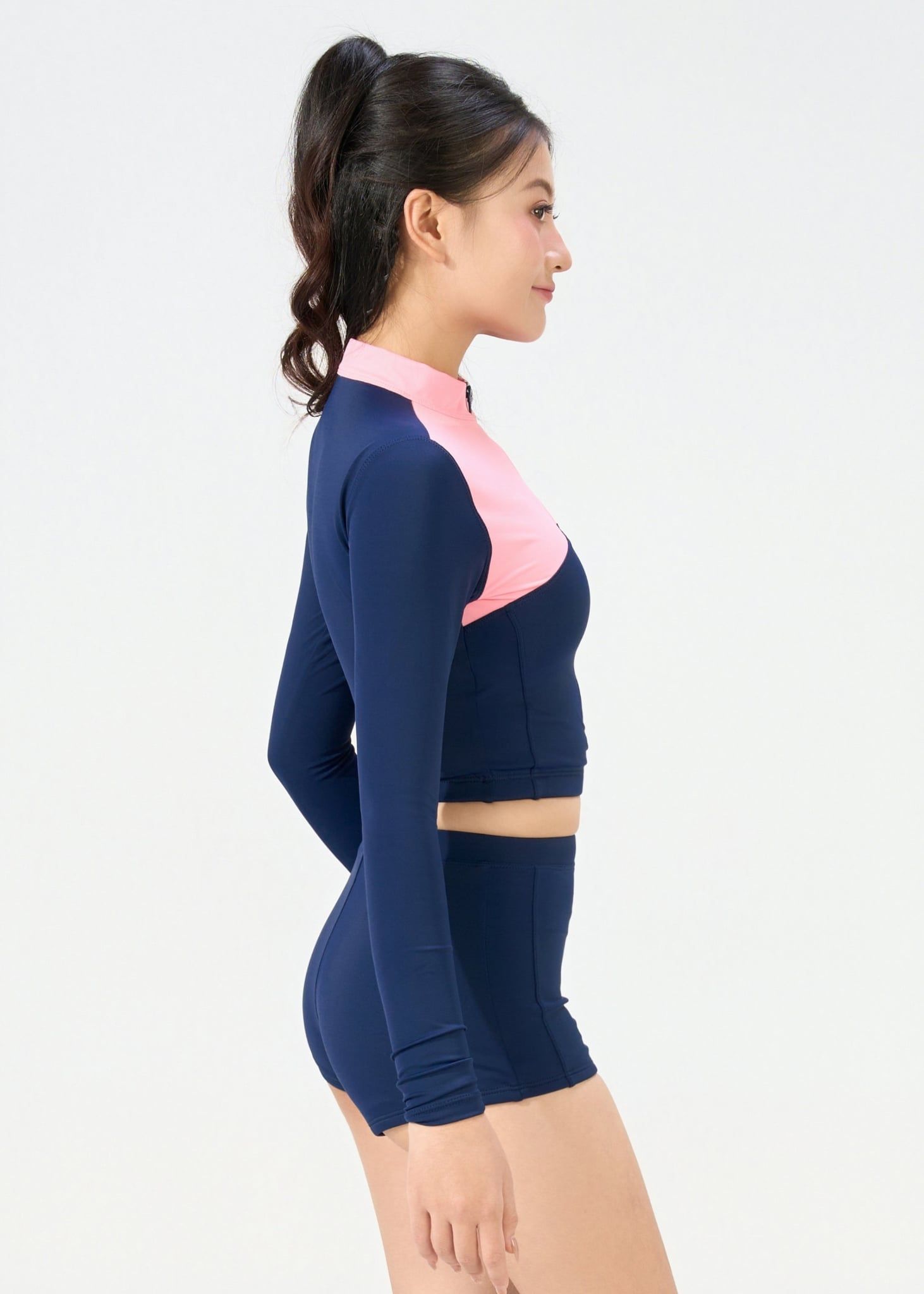  ĐỒ BƠI NỮ XUÂN THU SWIM HAI MẢNH TAY DÀI QUẦN SHORT RỜI CHỐNG NẮNG SRK29 