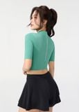  ĐỒ BƠI NỮ XUÂN THU SWIM HAI MẢNH TAY LỠ QUẦN SHORT GIẢ VÁY RỜI CHỐNG NẮNG LBDK38 