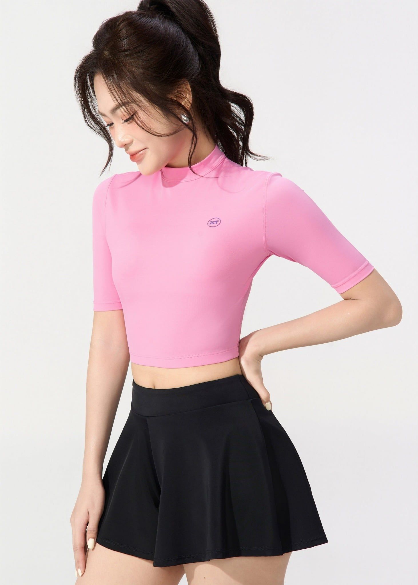  ĐỒ BƠI NỮ XUÂN THU SWIM HAI MẢNH TAY LỠ QUẦN SHORT GIẢ VÁY RỜI CHỐNG NẮNG LBDK38 