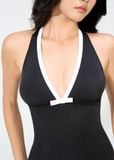  ĐỒ BƠI NỮ XUÂN THU SWIM MỘT MẢNH VIỀN KIỂU CỘT DÂY TÔN DÁNG MK02 