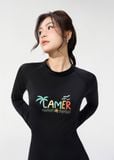  ĐỒ BƠI NỮ XUÂN THU SWIM MỘT MẢNH TAY DÀI CHỐNG NẮNG PHỐI HOẠ TIẾT MK05 