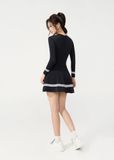  ĐỒ BƠI NỮ XUÂN THU SWIM MỘT MẢNH DÁNG VÁY TAY DÀI CHỐNG NẮNG VK49 