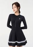  ĐỒ BƠI NỮ XUÂN THU SWIM MỘT MẢNH DÁNG VÁY TAY DÀI CHỐNG NẮNG VK49 