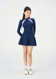  ĐỒ BƠI NỮ XUÂN THU SWIM MỘT MẢNH TAY DÀI DÁNG VÁY CHỐNG NẮNG VK56 