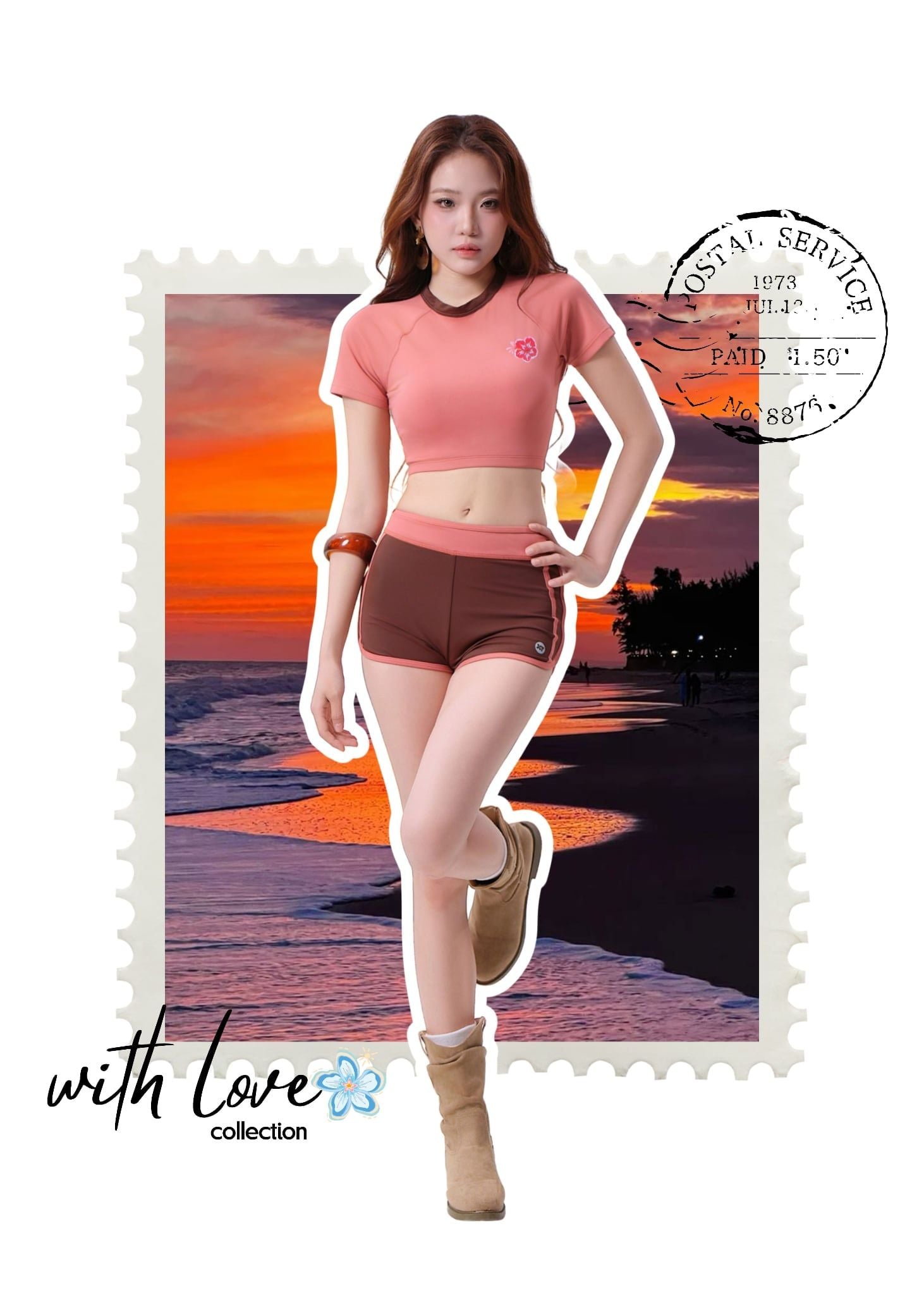  ĐỒ BƠI NỮ XUÂN THU SWIM HAI MẢNH TAY NGẮN QUẦN SHORT RỜI KIỂU SRK36 