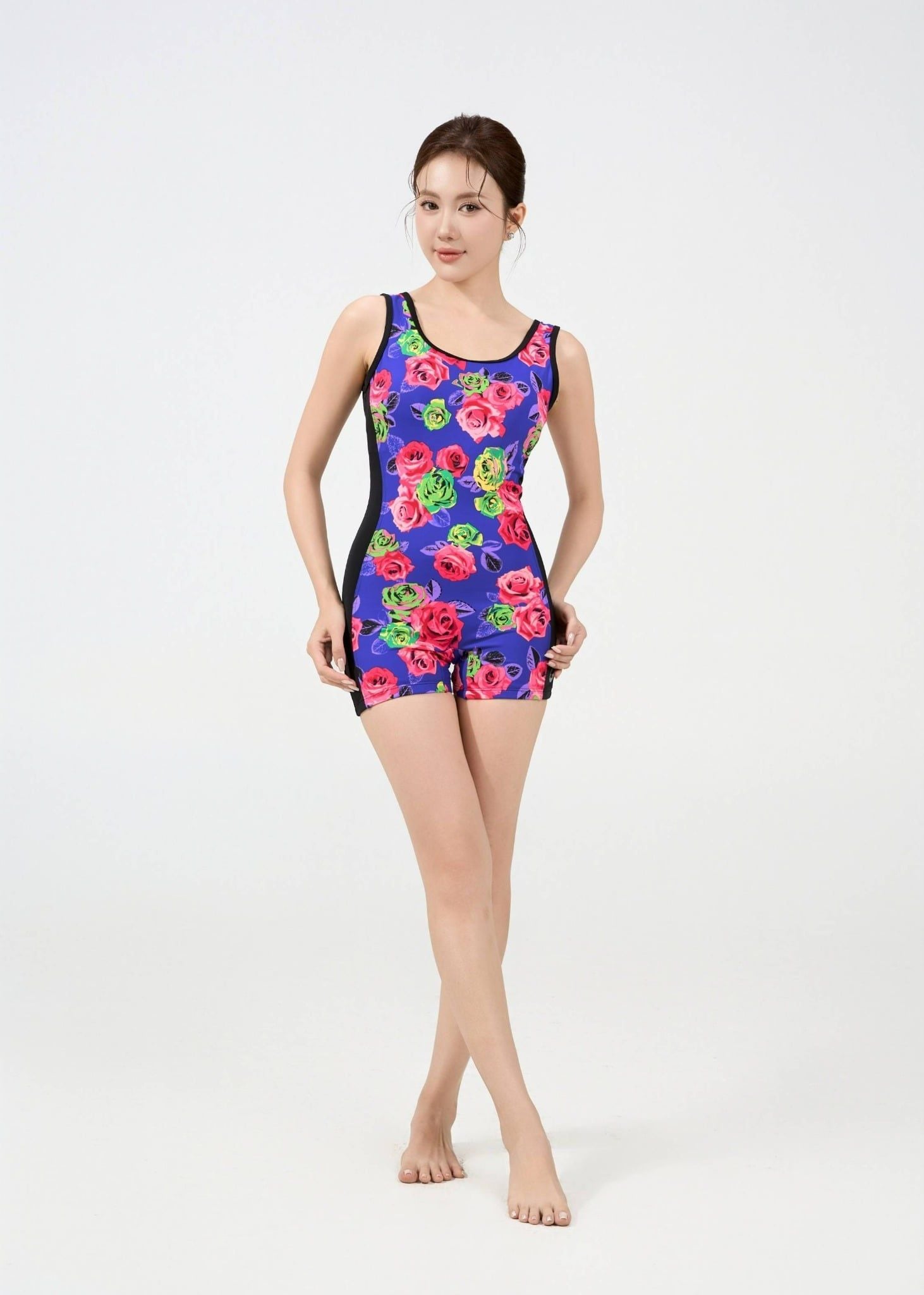  ĐỒ BƠI NỮ XUÂN THU SWIM MỘT MẢNH QUẦN SHORT PHỐI HOA KIỂU SK00 