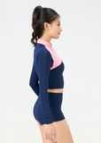  ĐỒ BƠI NỮ XUÂN THU SWIM HAI MẢNH TAY DÀI QUẦN SHORT RỜI CHỐNG NẮNG SRK29 