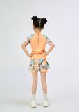 ĐỒ BƠI BÉ GÁI XUÂN THU SWIM HAI MẢNH QUẦN SHORT RỜI 2 LỚP PHỐI HOA DỄ THƯƠNG SRTE02 
