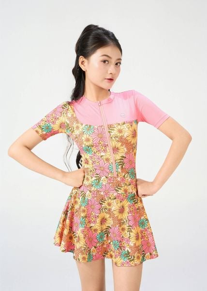 ĐỒ BƠI NỮ CHO TEEN XUÂN THU SWIM HAI MẢNH QUẦN SHORT RỜI 2 LỚP KÍN ĐÁO SRTT04