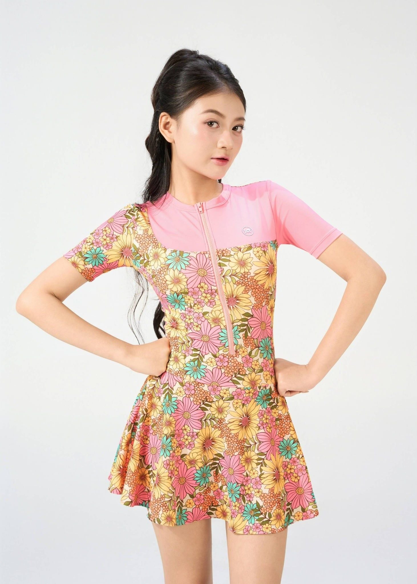  ĐỒ BƠI NỮ CHO TEEN XUÂN THU SWIM HAI MẢNH QUẦN SHORT RỜI 2 LỚP KÍN ĐÁO SRTT04 
