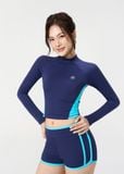  ĐỒ BƠI NỮ XUÂN THU SWIM HAI MẢNH TAY DÀI QUẦN SHORT RỜI CHỐNG NẮNG SRK25 