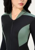  ĐỒ BƠI NỮ XUÂN THU SWIM MỘT MẢNH DÁNG VÁY TAY DÀI CHỐNG NẮNG TÔN DÁNG VK58 