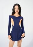  ĐỒ BƠI NỮ XUÂN THU SWIM MỘT MẢNH DÁNG VÁY TAY DÀI CHỐNG NẮNG TÔN DÁNG VK58 