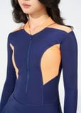  ĐỒ BƠI NỮ XUÂN THU SWIM MỘT MẢNH DÁNG VÁY TAY DÀI CHỐNG NẮNG TÔN DÁNG VK58 