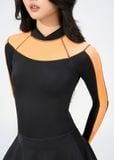  ĐỒ BƠI NỮ XUÂN THU SWIM MỘT MẢNH DÁNG VÁY TAY DÀI CHỐNG NẮNG TÔN DÁNG VK60 
