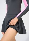  ĐỒ BƠI NỮ XUÂN THU SWIM MỘT MẢNH DÁNG VÁY TAY DÀI CHỐNG NẮNG TÔN DÁNG VK61 