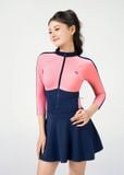  ĐỒ BƠI NỮ XUÂN THU SWIM MỘT MẢNH TAY DÀI DÁNG VÁY CHỐNG NẮNG VK55 