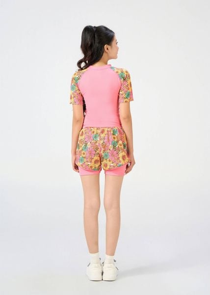 ĐỒ BƠI NỮ CHO TEEN XUÂN THU SWIM MỘT MẢNH DÁNG VÁY CHỐNG NẮNG HOẠ TIẾT HOA VTE16