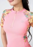  ĐỒ BƠI NỮ CHO TEEN XUÂN THU SWIM MỘT MẢNH DÁNG VÁY CHỐNG NẮNG HOẠ TIẾT HOA VTE16 