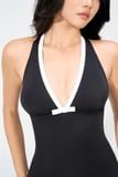  ĐỒ BƠI NỮ XUÂN THU SWIM MỘT MẢNH VIỀN KIỂU CỘT DÂY TÔN DÁNG MK02 