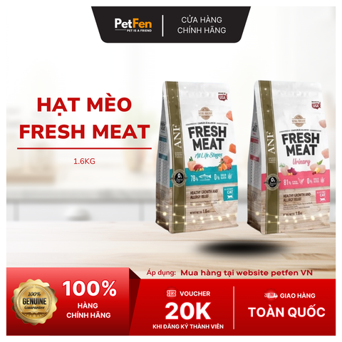 Thức Ăn Hạt Cho Mèo Anf Fresh meat mọi lứa tuổi - 1.6kg – Petfen VN