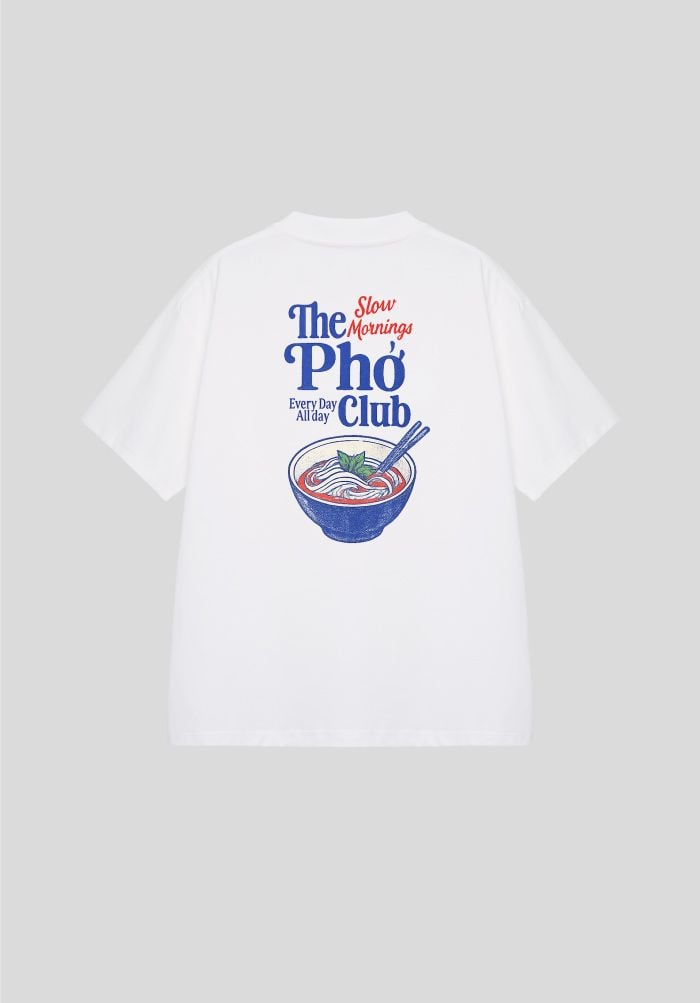Áo thun hình in phom Boxy - SaiGon Dinner T-shirt