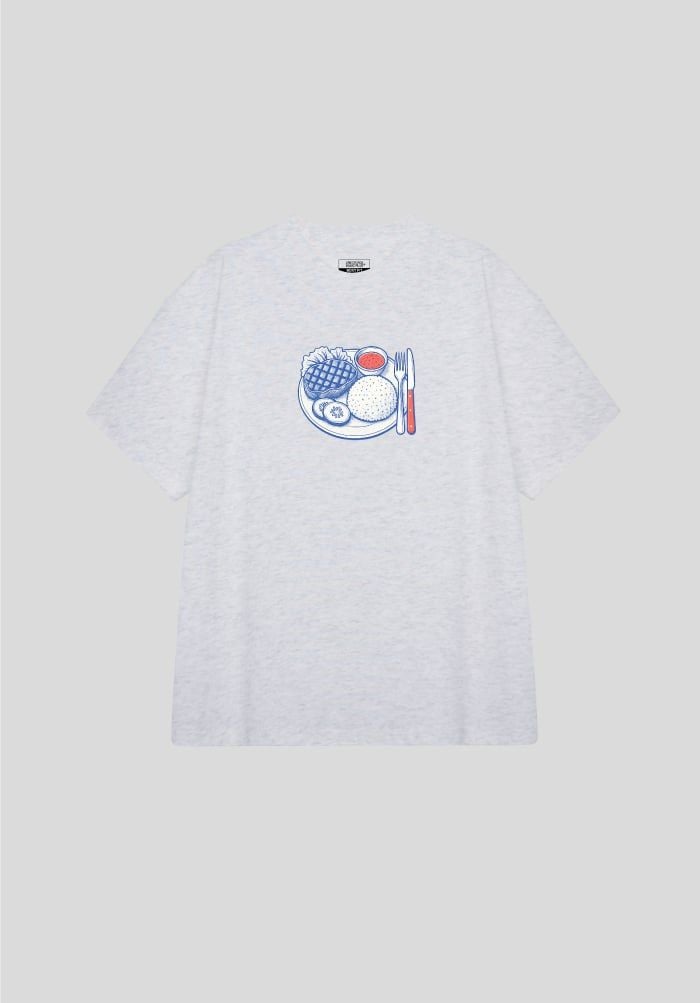 Áo thun hình in phom Boxy - SaiGon Dinner T-shirt