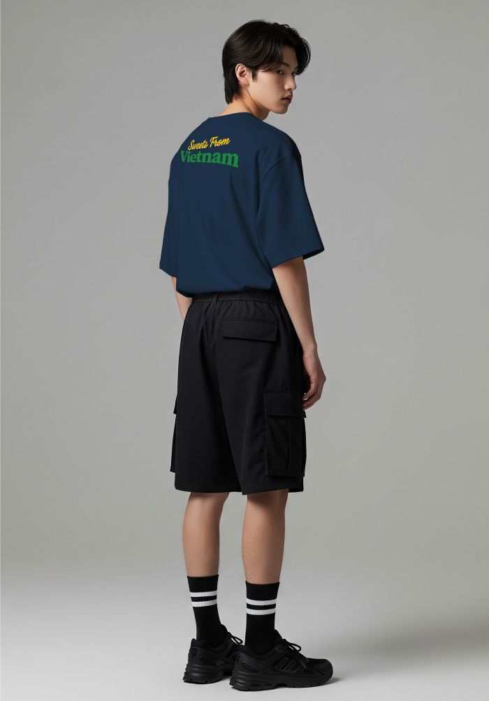 Áo thun hình in phom Boxy - SaiGon Dinner T-shirt